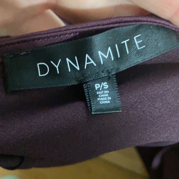 Cranberry silk-like dress - Picture 3 of 9